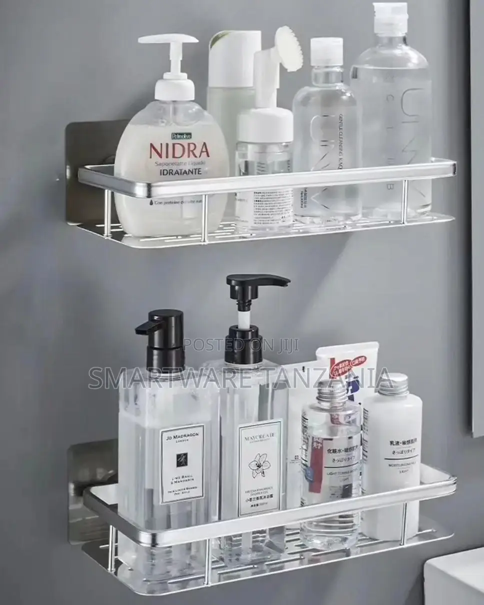 Shower Rectangle Shelf Wall Mounted Bath Shower Shelf Basket