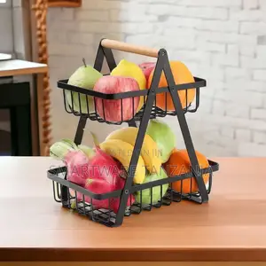 Countertop Metal Fruit Basket Fruit Bowls Modern Style