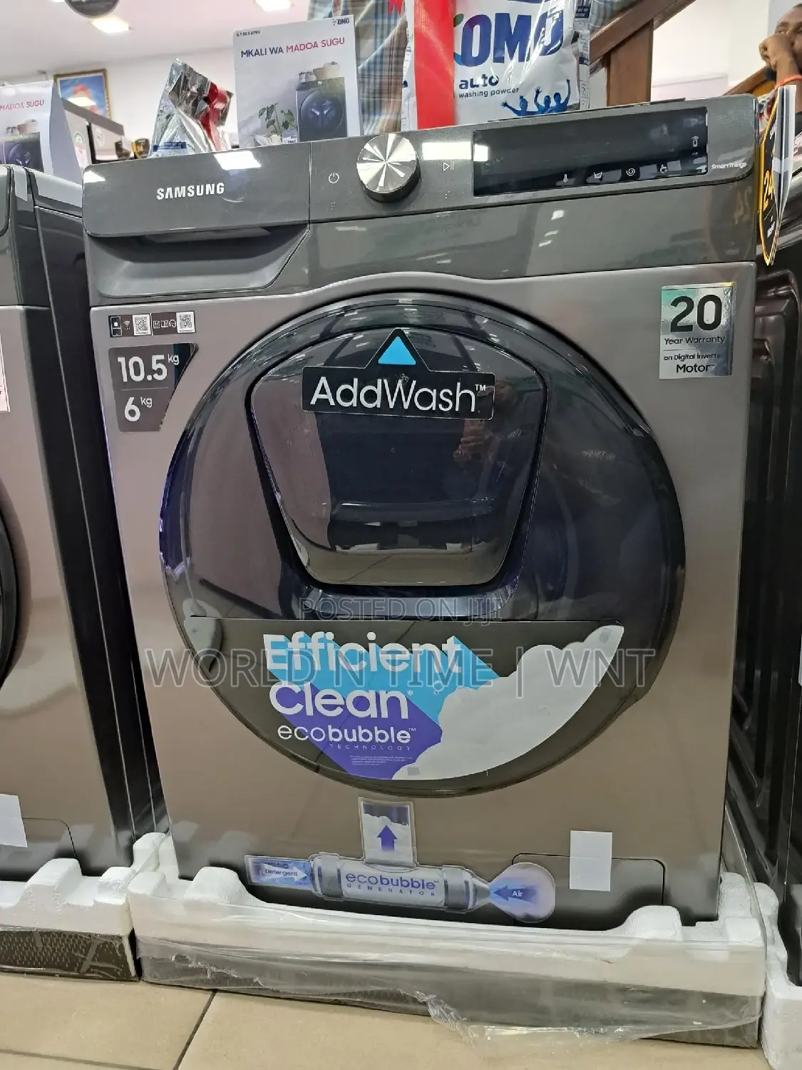 SAMSUNG Series 6 WD10T654DBN Washer/Dryer,10.5/6kg Ecobubble