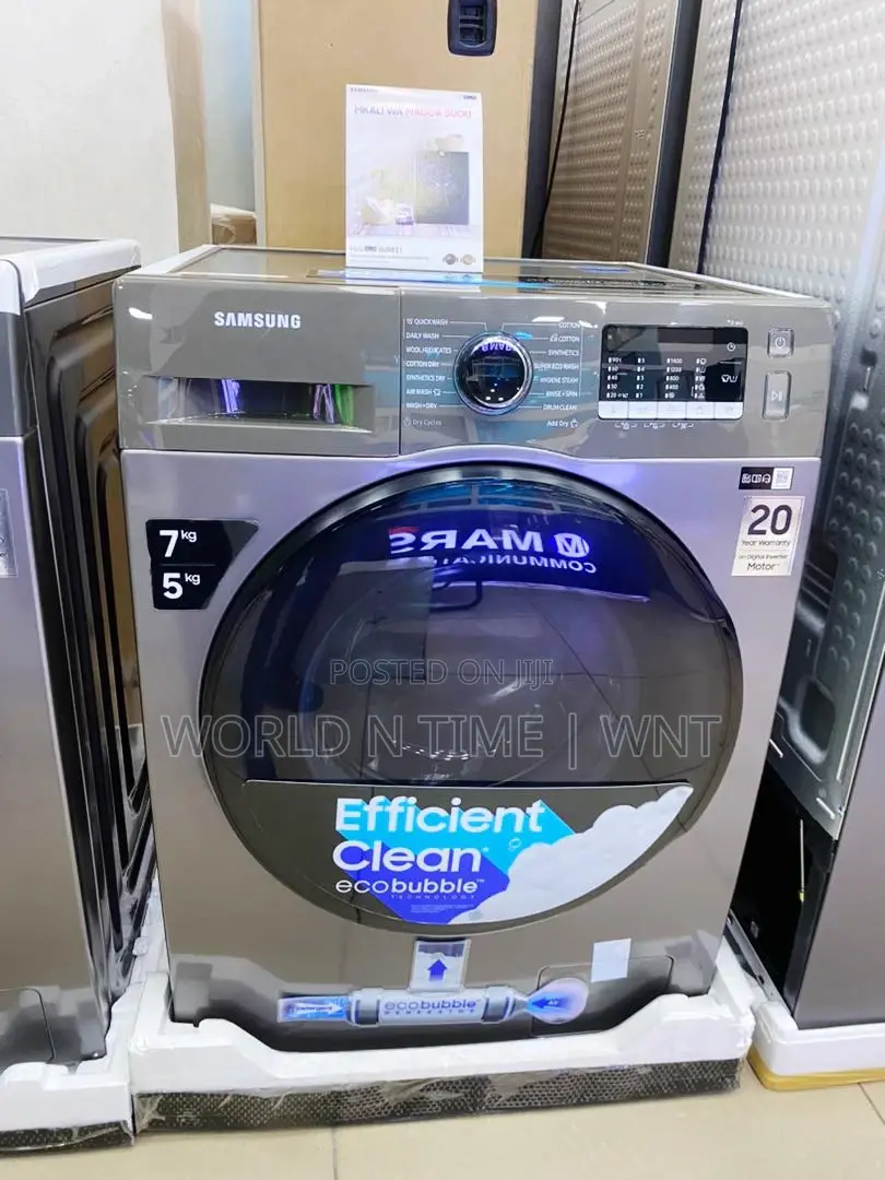 SAMSUNG 7kg Wash,5kg Dryer Combo, With Eco Bubble Technology