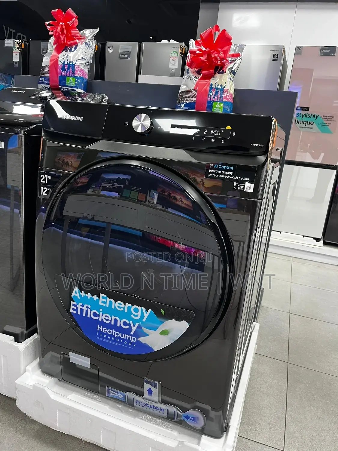 Samsung 21/12kg Washer Dryer WD21T6300GV Combo Eco Bubble