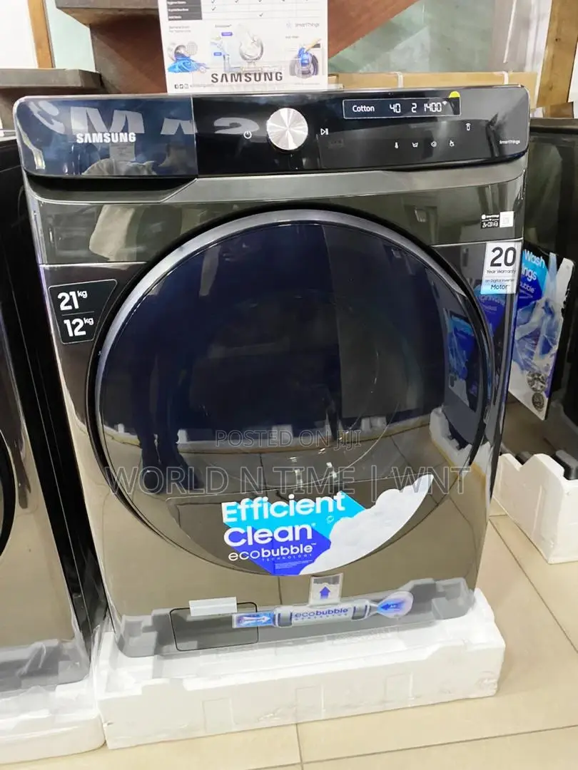 Samsung 21/12kg Washer Dryer WD21T6300GV Combo Eco Bubble