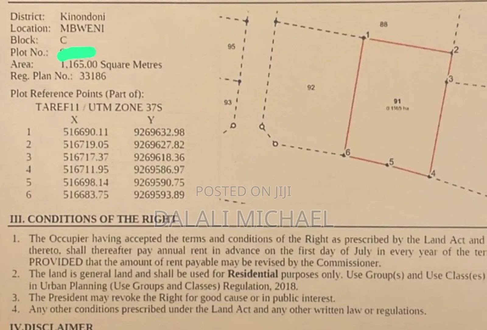 Plot for Sale Mbweni Malindi. #!