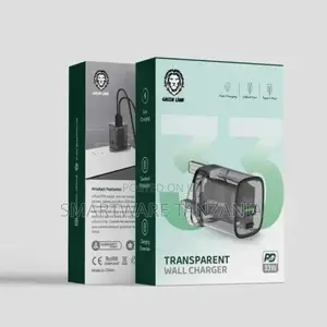 GREEN LION Dual USB-A And USB-C Ports Transparent Charger
