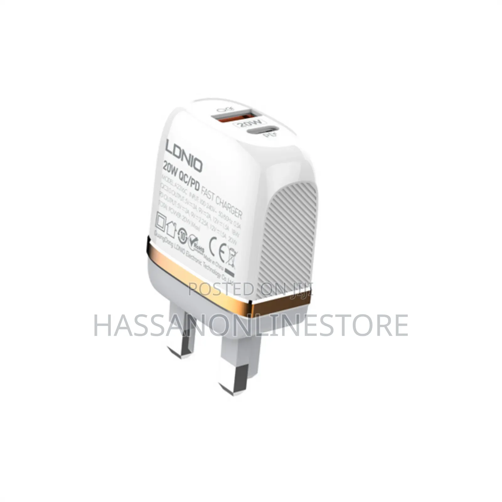LDNIO 20W PD QC Quick Charger A2316C - Type-C to Lightning