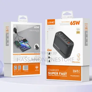 LDNIO 65W Gan Supper Fast Charger Q366 - Type-C to C Cable