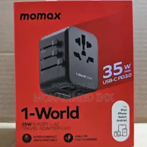 Momax (UA9) 35w PD Universal Travel Adapter