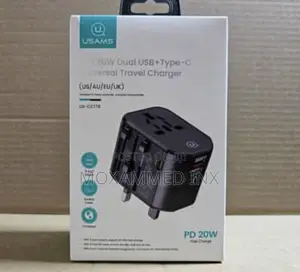 Usams T59 20w PD Universal Travel Adapter