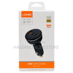 LDNIO 160W 3 USB Super Fast Car Charger C102