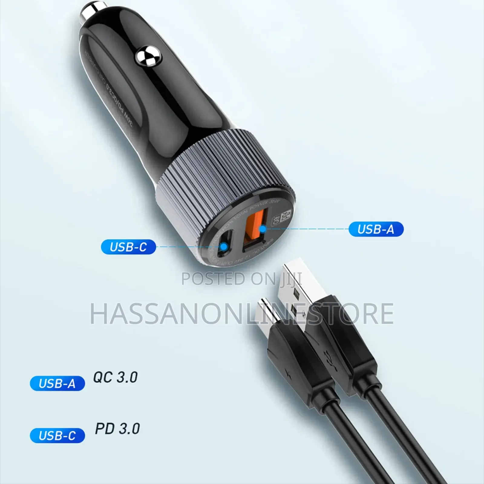 LDNIO 36W Dual USB Ports Fast Car Charger C510Q