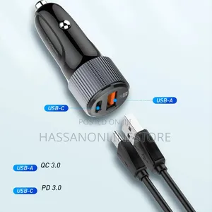 LDNIO 36W Dual USB Ports Fast Car Charger C510Q