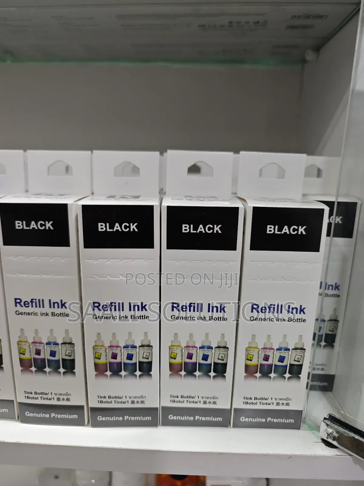 4 Pieces B/C/Y/M of 100ml Hp Canon or Epson Refill Ink Toner