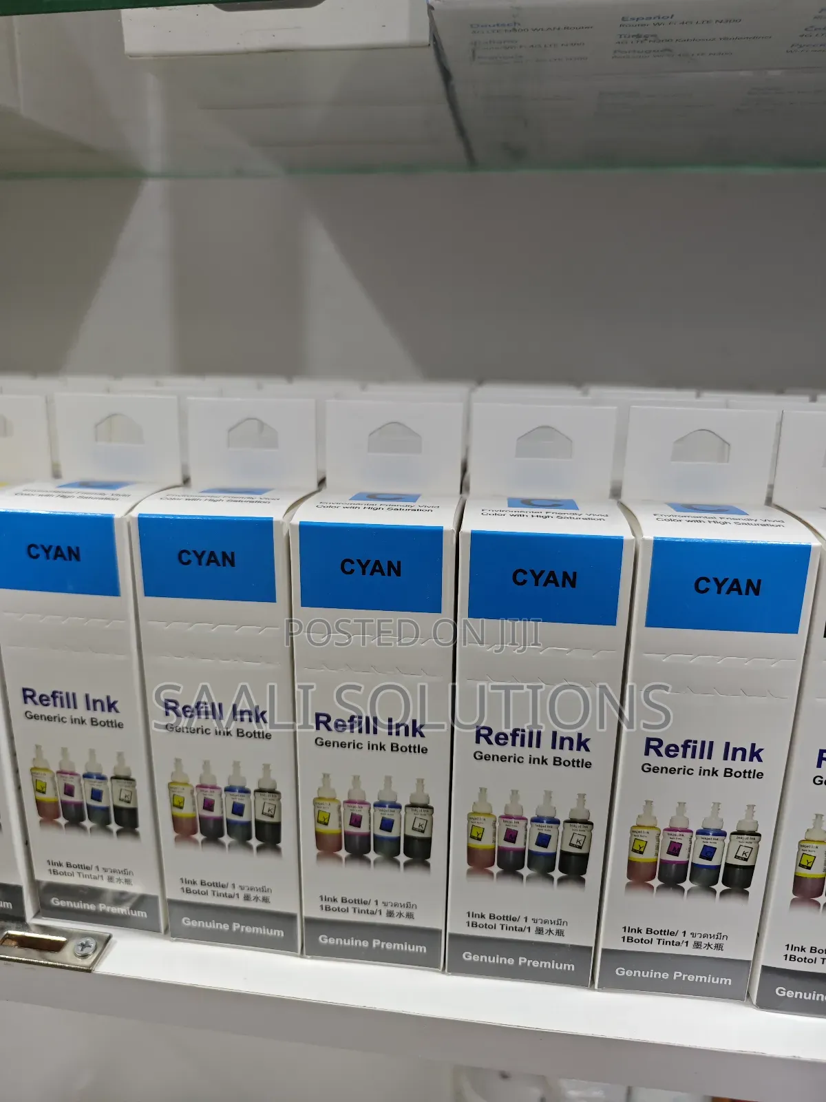 4 Pieces B/C/Y/M of 100ml Hp Canon or Epson Refill Ink Toner