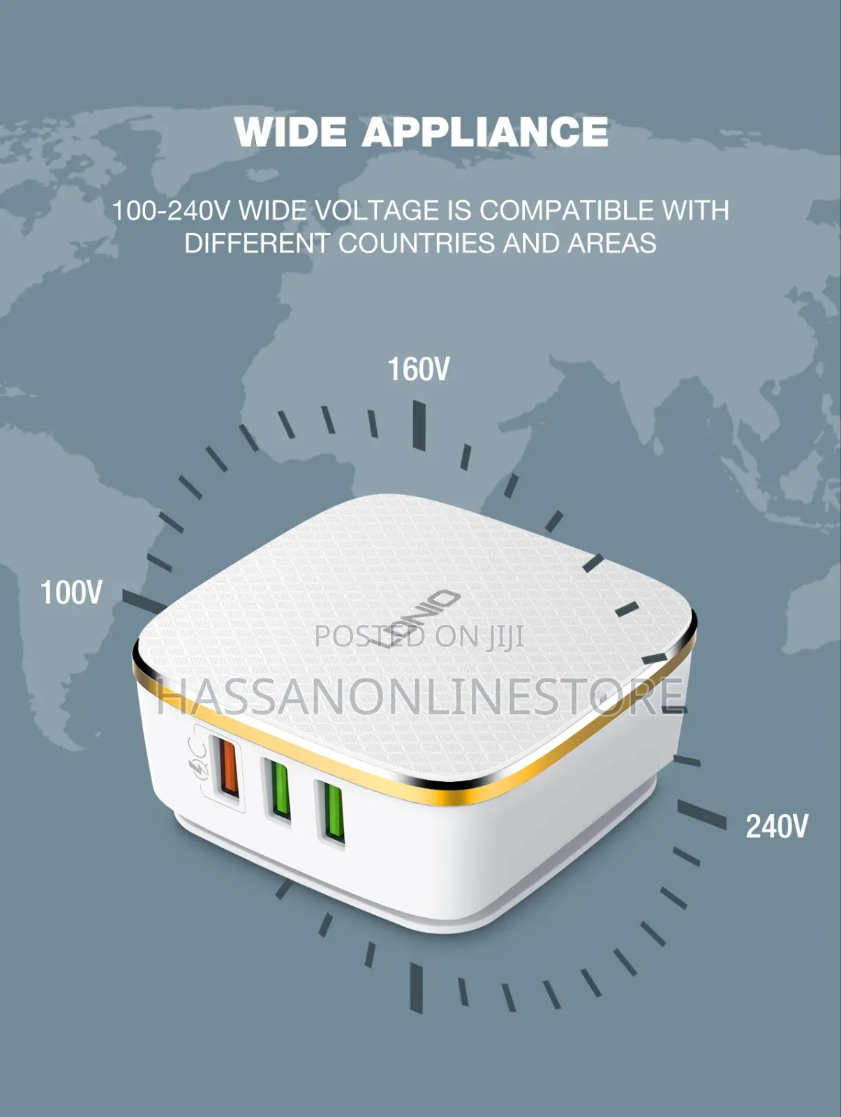 LDNIO A6704 -35w Desktop High Power Fast Charging UK 3 Pin