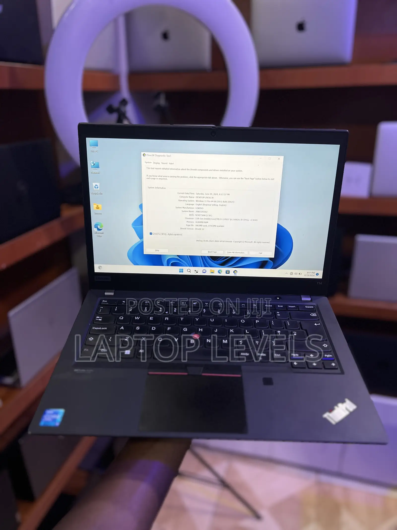 Laptop Lenovo ThinkPad T14 16GB Intel Core I5 SSD 512GB
