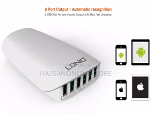 Ldnio A6573 Desktop Charger 6ports USBA With 1.5meters