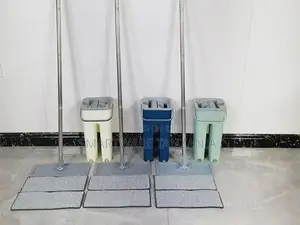 Flat Squeeze Mop Bucket Cleaning 360° Flexible Mop Mop Head