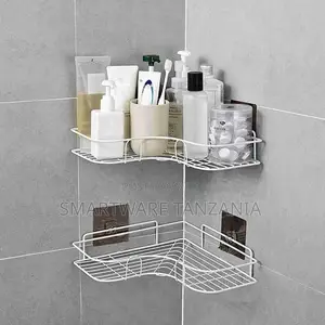 Wall Bathroom Rack Soap Holder Storage Box Shower Rack Shelf