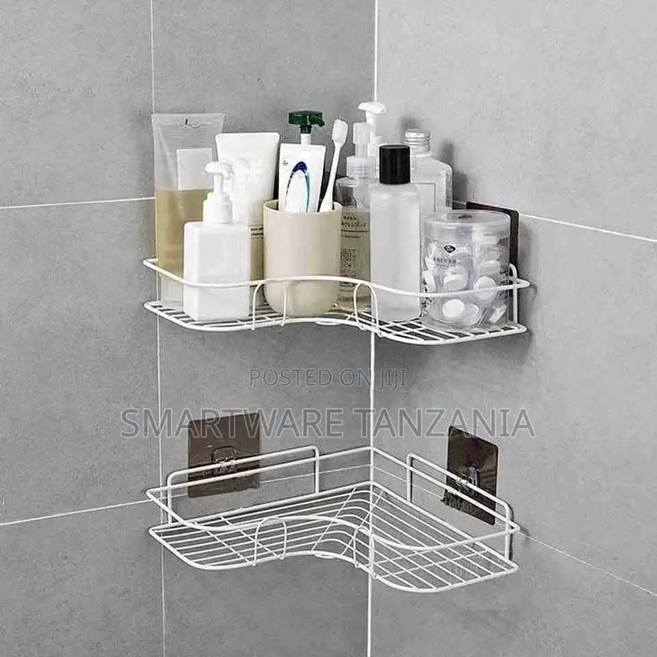Wall Bathroom Rack Soap Holder Storage Box Shower Rack Shelf