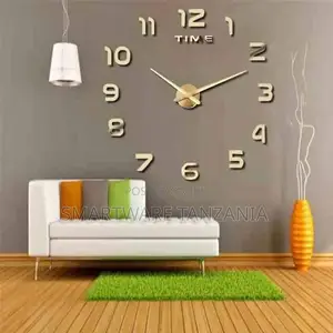Big Diy Wall Decoration 3d Mirror Wall Decor Clock 3d