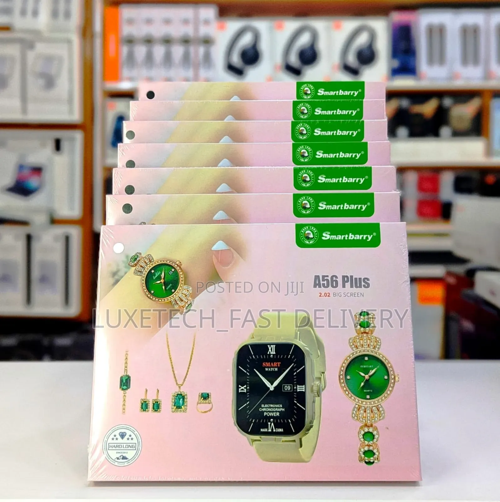Smartbarry A56 PLUS Smart Watch (2 Watch + Necklace)