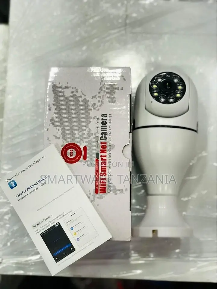 E27 Light Bulb Camera Night Smart Home Wireless Security