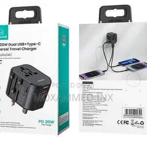 Usams CC179 Universal Travel Adapter 20w 2xusba + USBC 20w