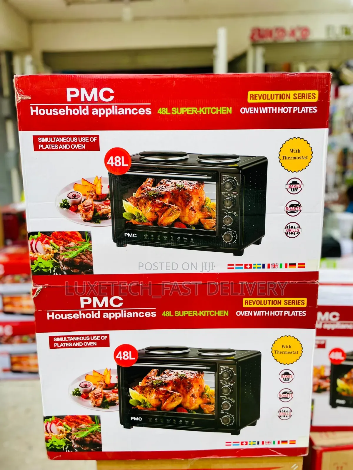 PMC Oven 48l With 2 Hotplates