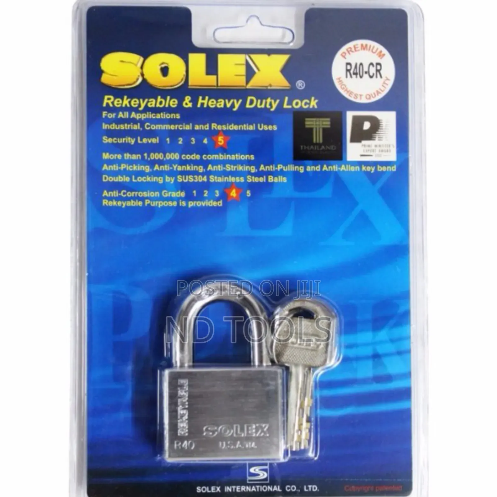 Solex Padlock CRL-40 Heavy Duty