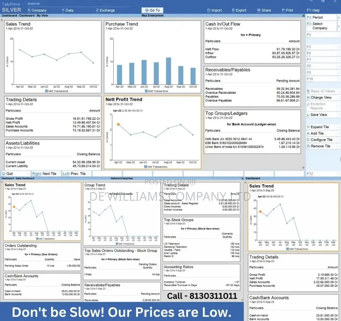 Tally 9 or Tally Prime ERP Genuine (Lifetime)
