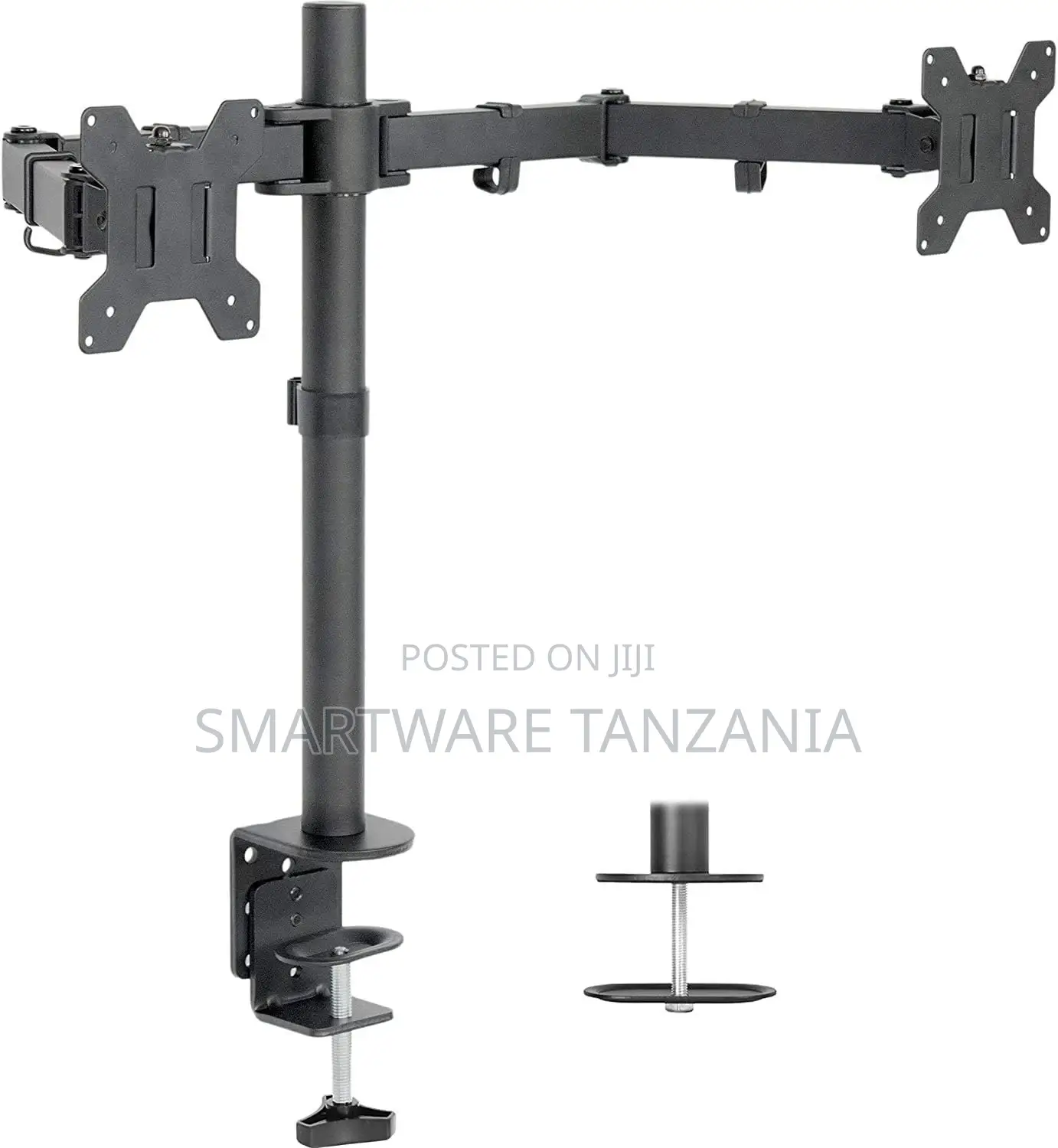 Double Monitor Desk Stand | Heavy Duty Fully Adjustable Arms