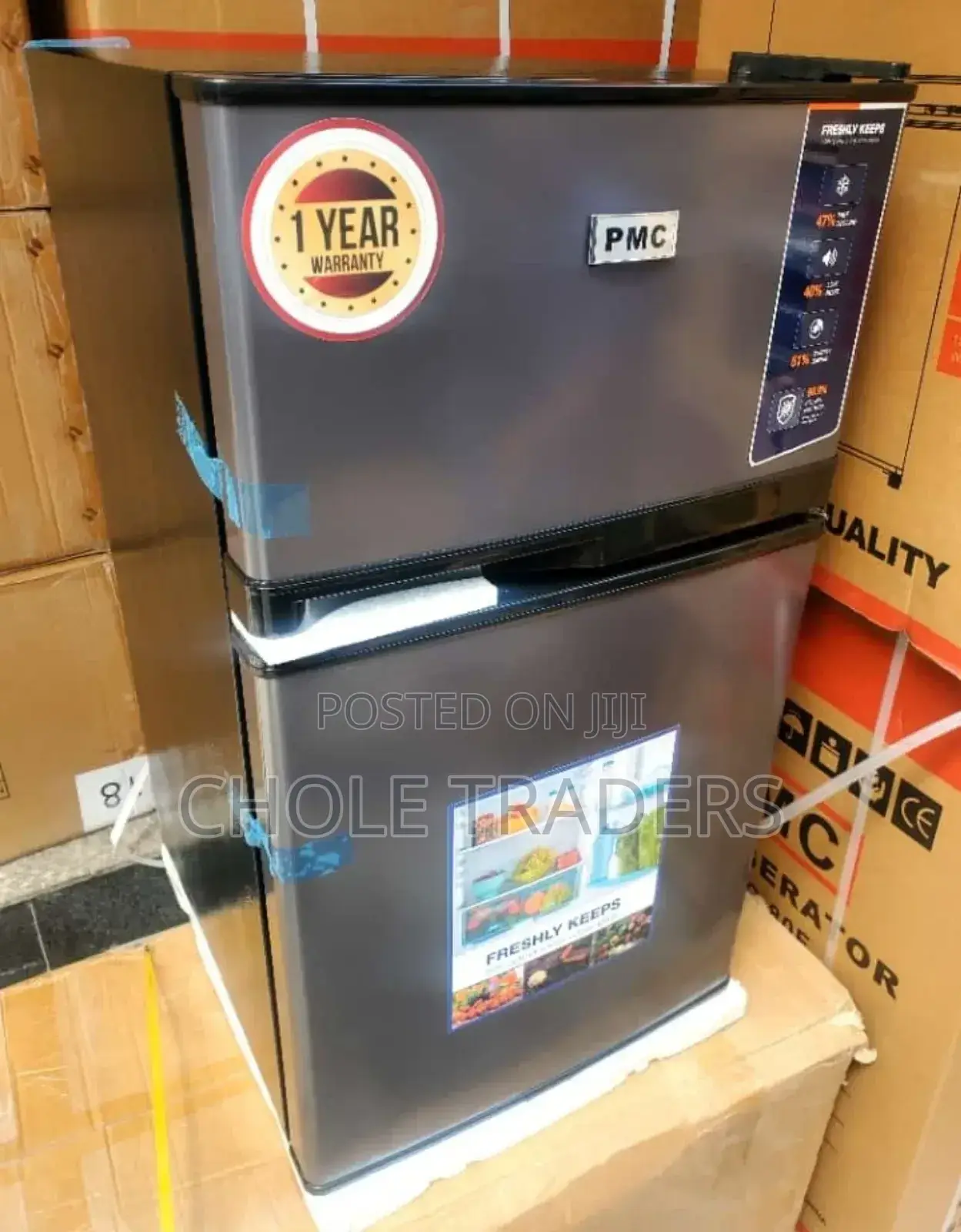 2-Door 80L PMC Refrigerator / Fridge