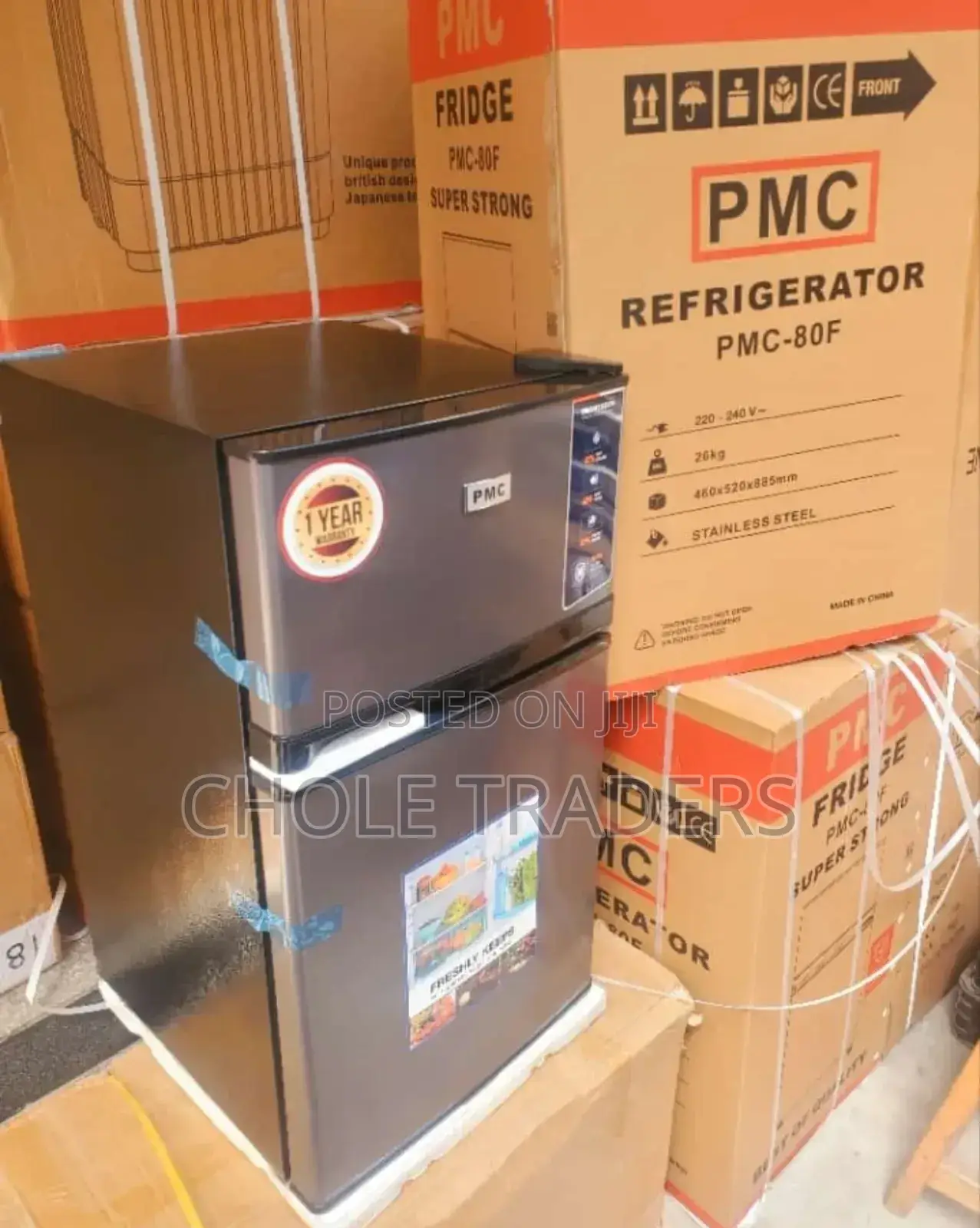 2-Door 80L PMC Refrigerator / Fridge