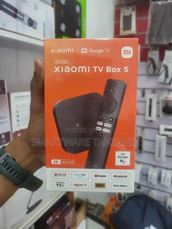 Xiaomi Mi Box S With Google Assistant Remote Streaming Media