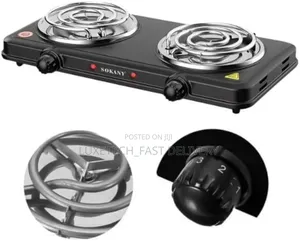 Sokany Electric Stove With 2 Hot Burners