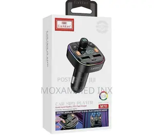 Earldom M70 Car Charger 3.1A Bluetooth FM Transmitter V5
