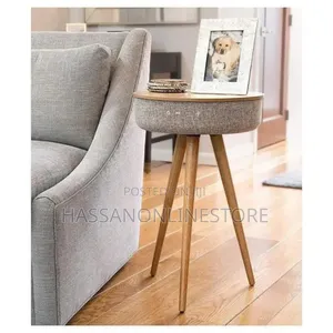 Sofa Side Table Bluetooth Speaker With Wireless Charging