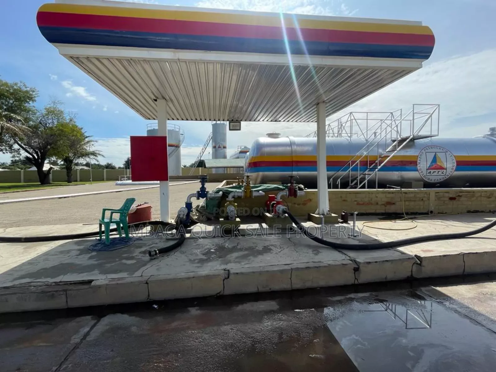 Oil Deport With 8 Tank for Sale at Tabora Town