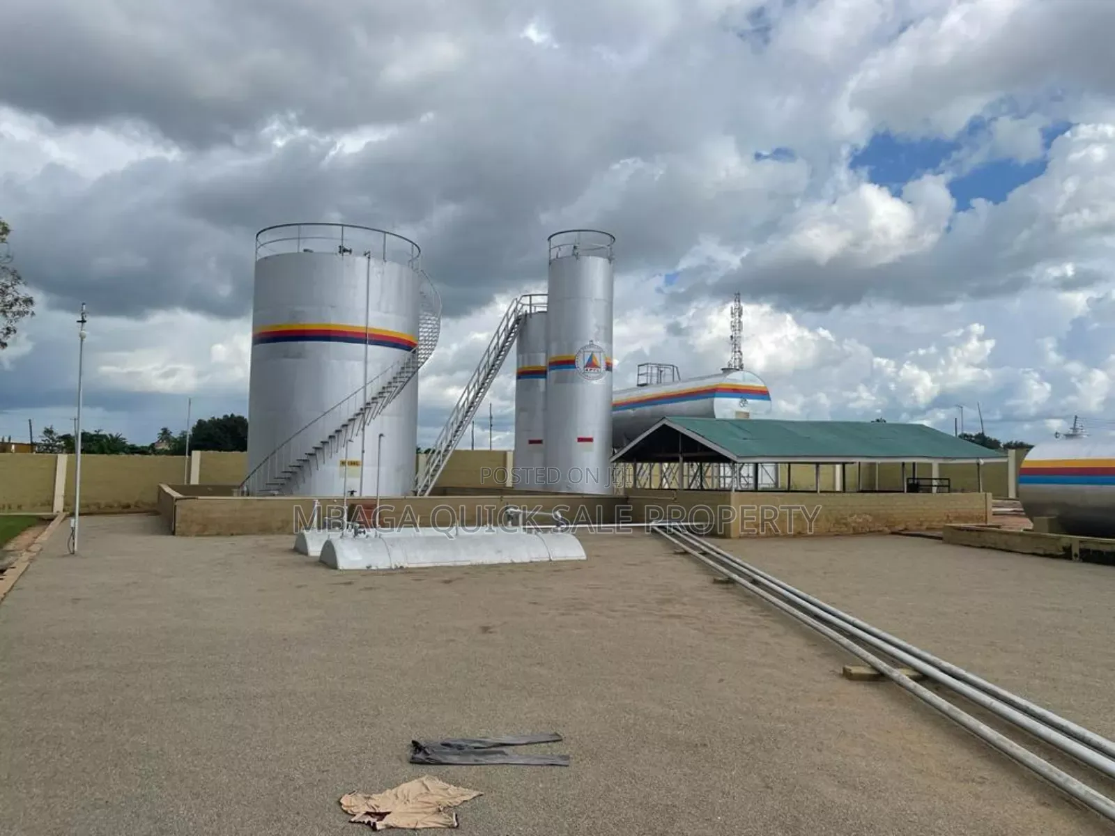 Oil Deport With 8 Tank for Sale at Tabora Town