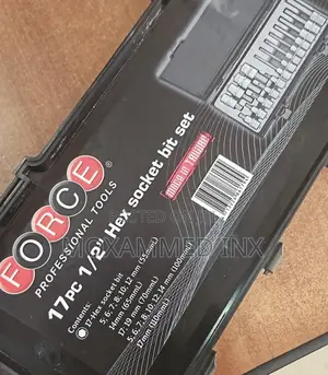 Force 17pc 1/2” Hex Socket Bit Set