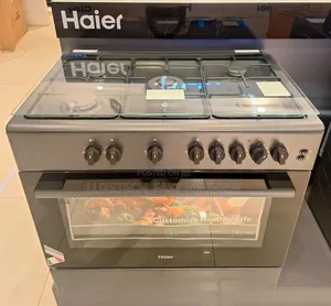 Haier Gas Cooker 5 Burners Full Gas 90×60cm Electric Oven