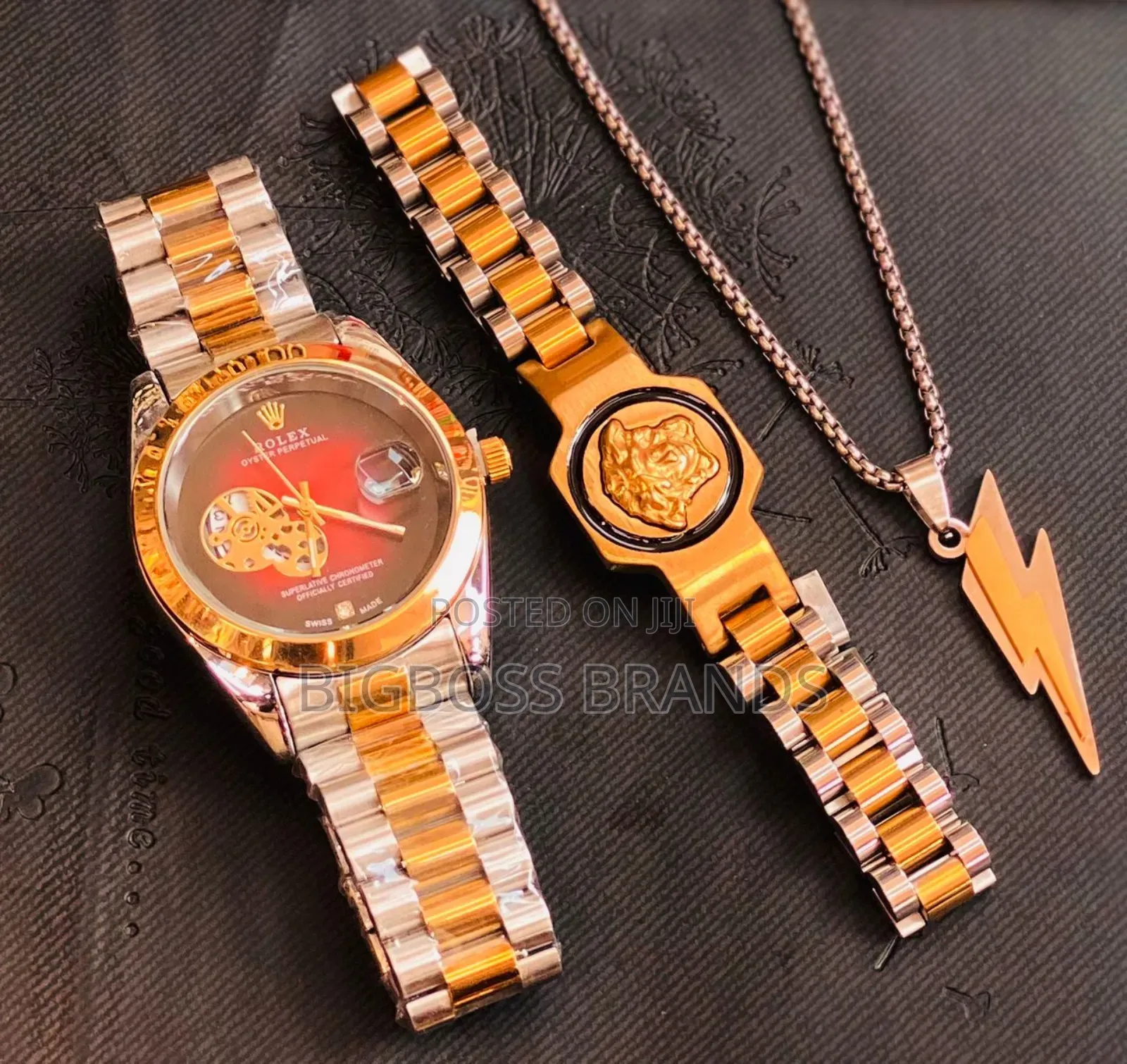 Rolex Set, Watch ,Bracelet, Chain