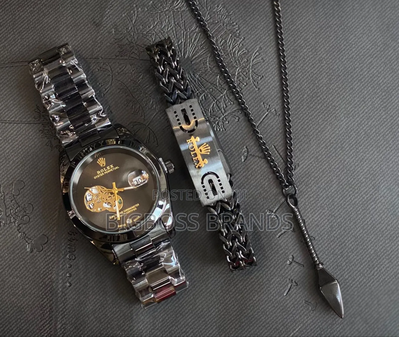 Rolex Set, Watch ,Bracelet, Chain