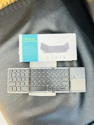 Wireless Folding Keyboard With Touchpad Foldable Design