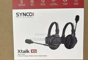 Synco Xtalk X5 Wireless Intercom Headset System 5pcs