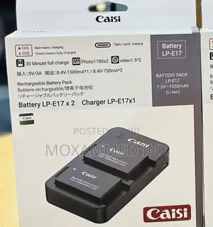 Battery LP-E17 X 2 Charger Lp-e17x1