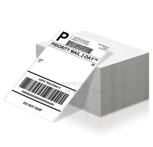 Fanfold Shipping Barcode Labels 4X6 Inch,500PCS