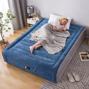 Double Air Bed, Built-in Electric Pump, Extra Thick Home Use