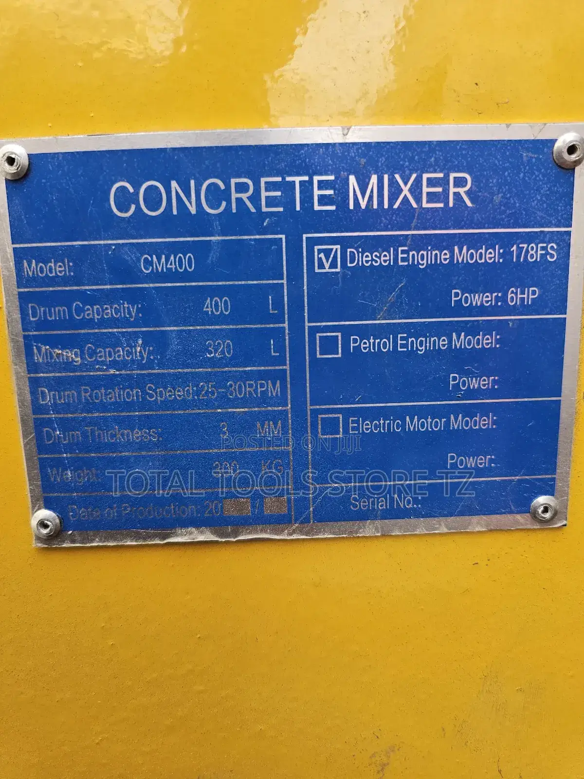 Lim Concret Mixer 400l