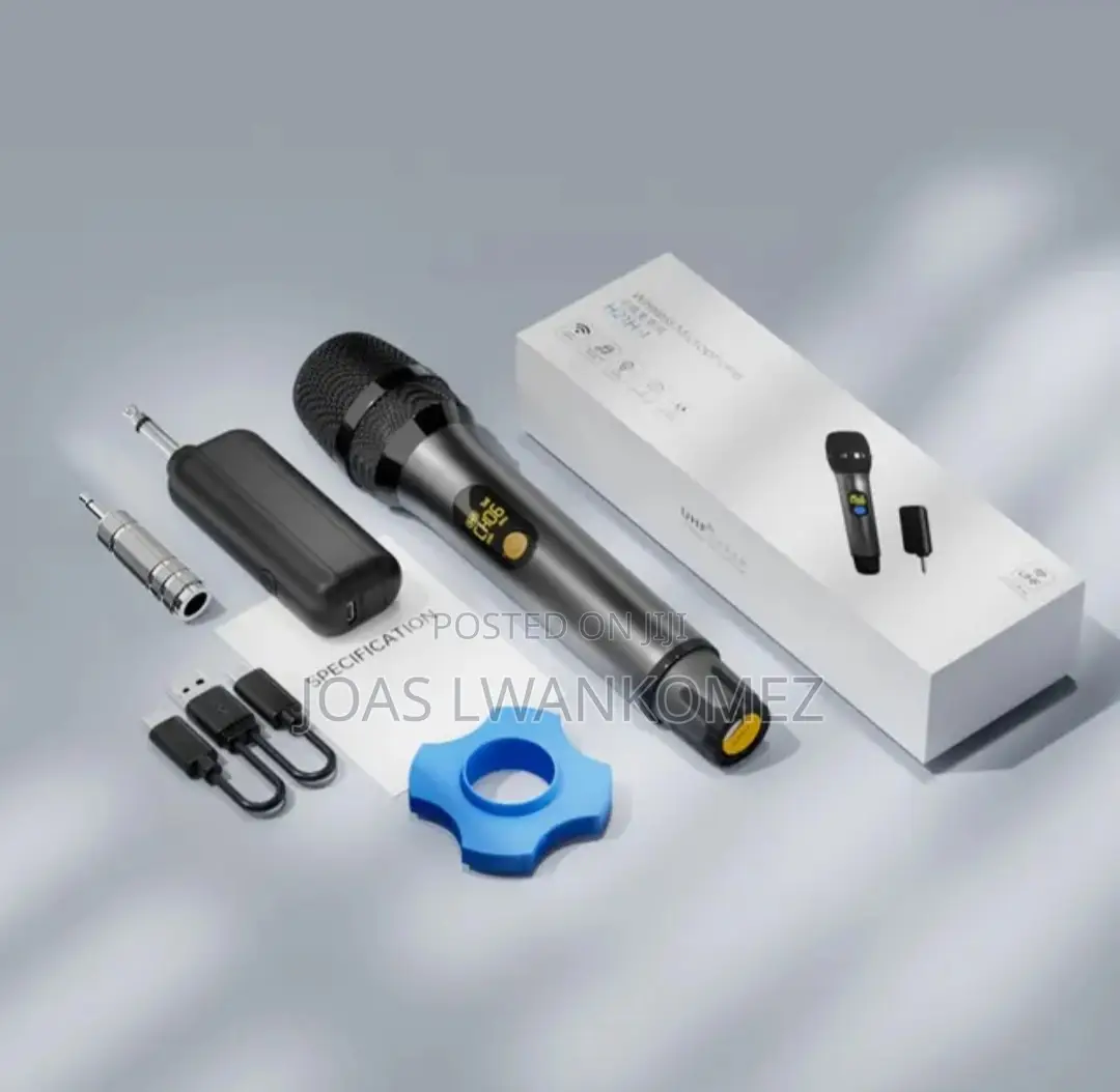 Wireless Mic With Receiver( 1x Microphone).